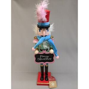 Allen Roth Christmas Wooden Nutcracker Doll 20" Tall with Original Tag